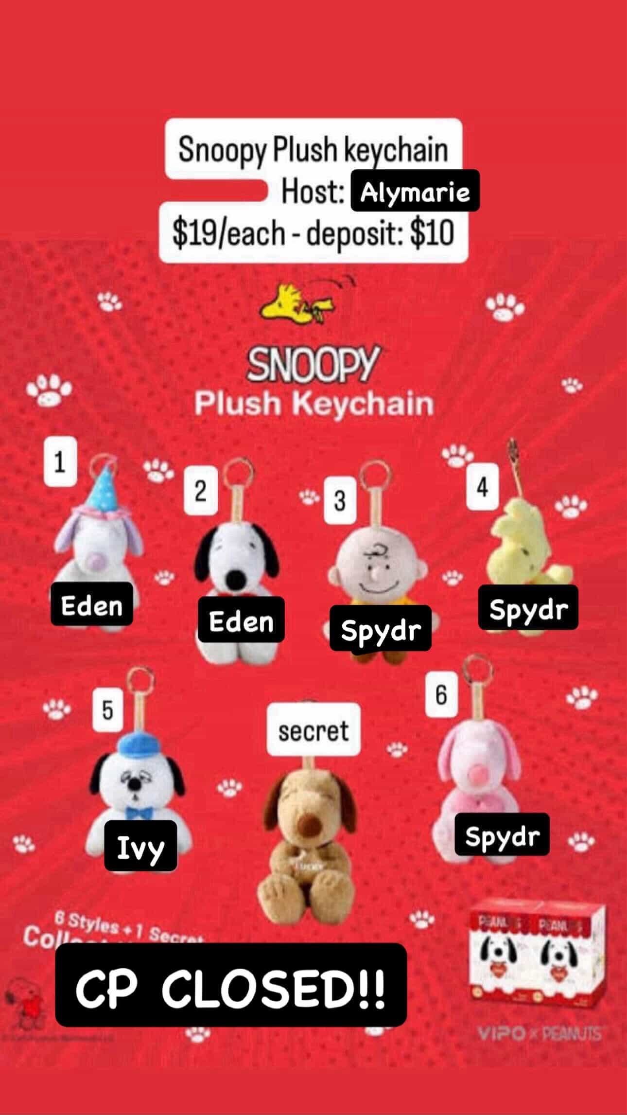 CP: Snoopy Plush Keychain