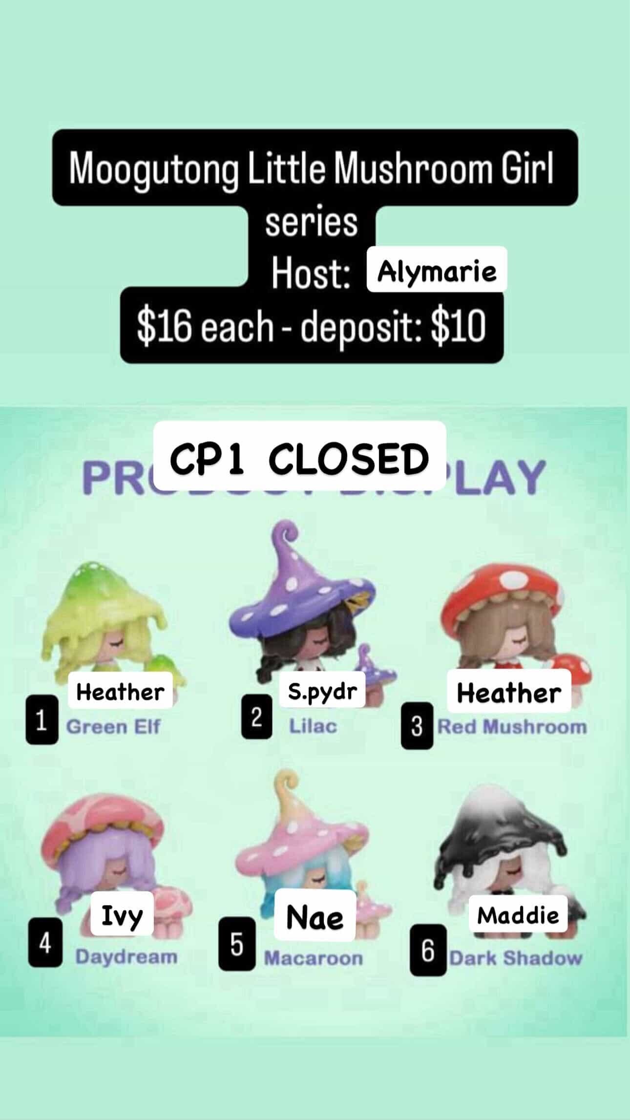 CP: Moogutong Little Mushroom Girl Series Deposit Only