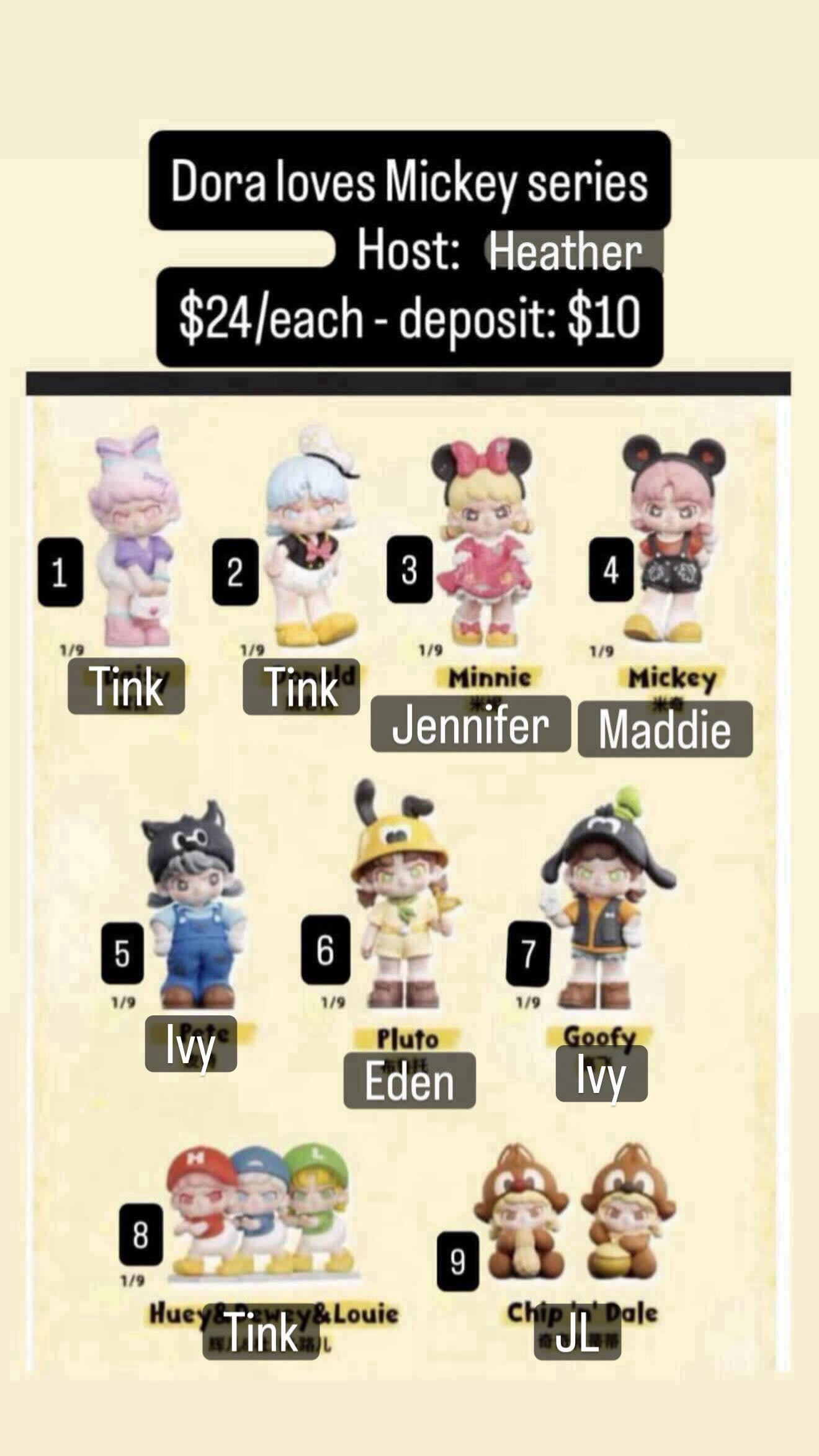 CP: Dora loves Mickey Series - Deposit Only