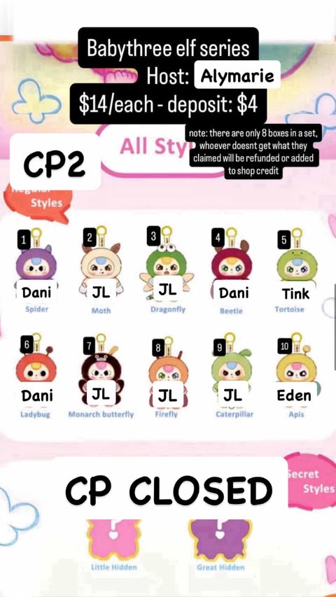 CP: Babythree elf series CP2 Deposit Only