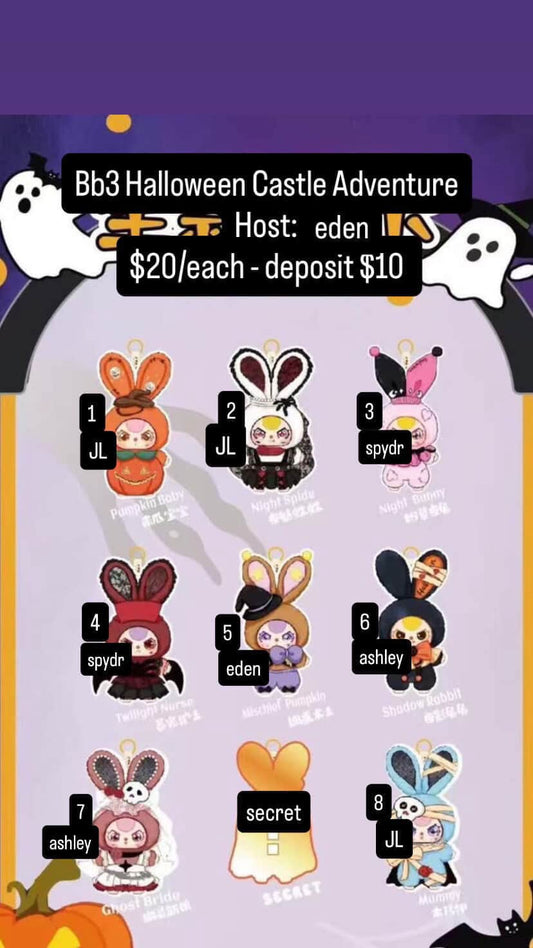CP: BB3 Halloween Castle Adventure Deposit Only