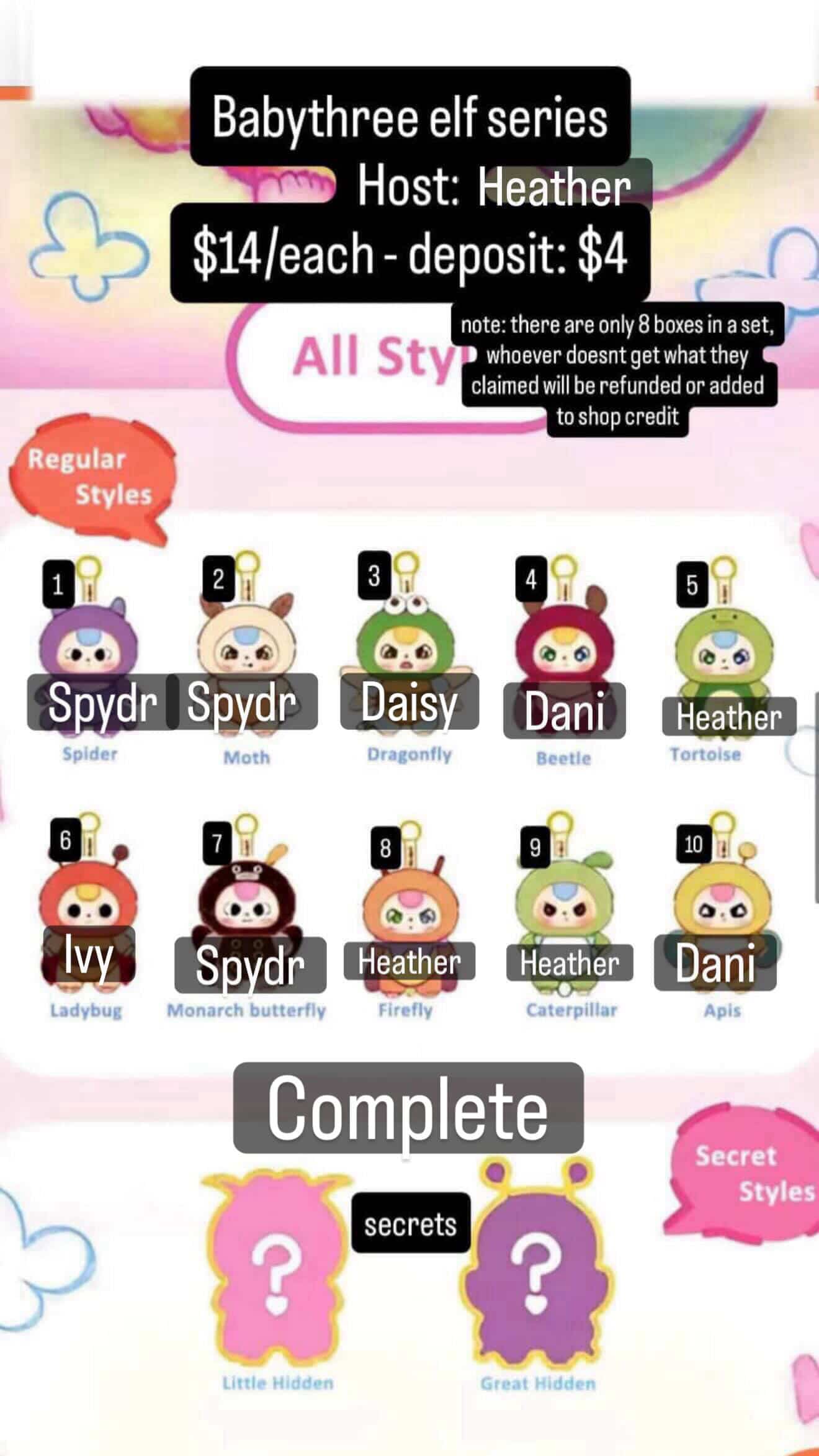 CP: Babythree  Elf Series Deposit Only