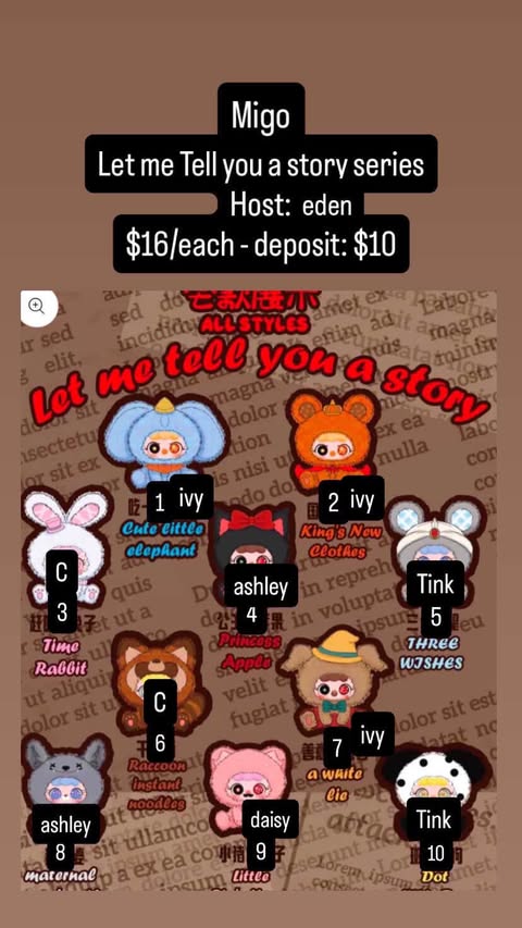 CP: Migo Let me Tell you a story series