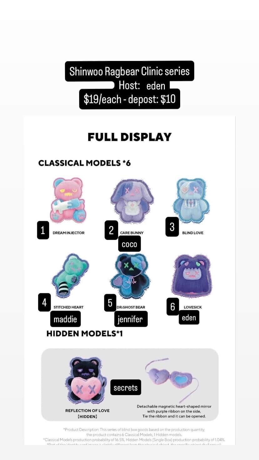 CP: Shinwoo Ragbear Clinic Series Deposit Only