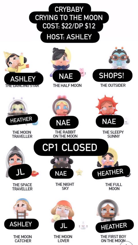 CP: Crybaby Crying To The Moon CP 1 Deposit Only