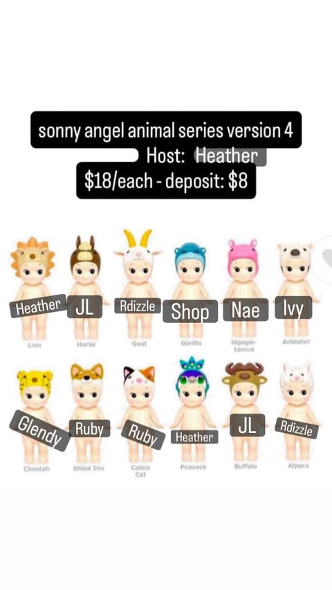 CP: Sonny Angel Animal Series Version 4 Deposit Only