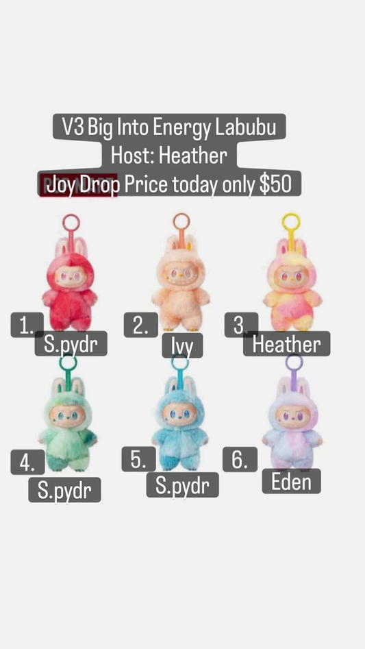 CP: V3 Big into Energy Labubu No Deposits