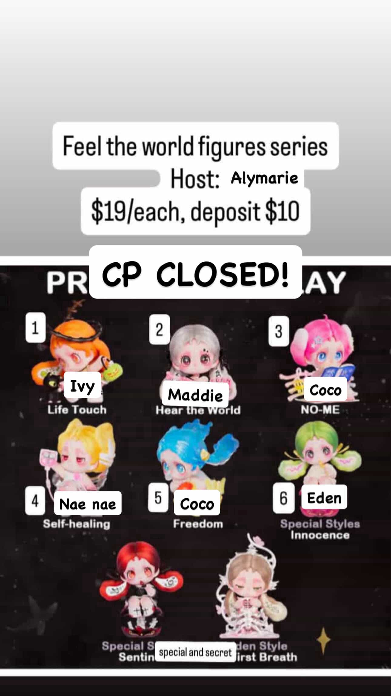 CP: Feel the World Figures Series Deposit Only